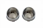 Chrome Turn Signal Bezel Mirrored For Harley Davidson By V-twin. Fixed Price $37.72.