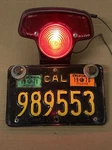 Original Triumph 500-650 Rear Tail Light,housing &dmv Clear Plate Lucas L679. Fixed Price $225.00.