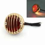 Round Motorcycle Tail Brake Light Fit For Bobber Chopper Rat Custom Gold. Fixed Price $39.85.