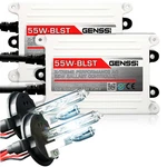 Genssi H4 Hid Kit Headlight Bulbs White Blue Xenon Conversion Ballasts. Fixed Price $47.95.