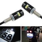 12V White 5730-SMD Bolt-on Led License Plate Lights For Motorcycle Bike Car. Fixed Price $11.09.