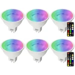 MR16 Led Color Changing Light Bulbs With Remote Control Dimmable 12V 5W 6PK. Fixed Price $25.99.