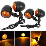4 Motorcycle Amber Turn Signal Bullet Blinker Indicator Light For Chopper Bobber. Fixed Price $15.95.