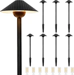 Vintage Led Pathway Lights - 12V Outdoor Aluminum, 8 Pack, 2700K Bulbs. Fixed Price $249.99.