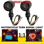 Black Motorcycle Bullet Turn Signal Lamp Front Rear Smoked Lens Amber Red 2-6X. Fixed Price $24.69.