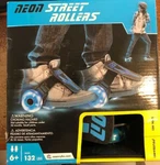 Neon Street Rollers, Blue Motion Powered Led Light Up Wheels, Shoe Skates, New. Fixed Price $9.99.
