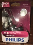 (1) Philips Vision Plus 9006 60% More 3300K 12V 55W Car Headlight Bulb. Fixed Price $11.00.