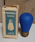 Vintage Nos Original Blue National Mazda Lamp 10W 120V Light Bulb FN1432 - New. Fixed Price $18.95.