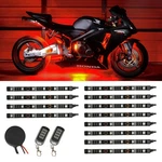 Ledglow 12PC Red Motorcycle Neon Underglow Accent Flexible Lights Kit. Fixed Price $108.99.