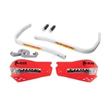 Tusk D-flex Handguards With Mx Shields Red 1/8" Bar Mounts. Fixed Price $54.99.