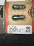 Harley Davidson Oem Green Bulb Pack 12V/.20A 75149-00 Nos 71090-64. Fixed Price $7.49.