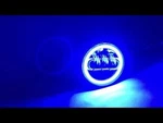 (2) Harley Davidson Blue Halo Led Fog Lights 4.5" Spot Passing Aux With Drl Ring. Fixed Price $149.99.