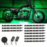 Ledglow 10PC Green Motorcycle Neon Underglow Accent Flexible Lights Kit. Fixed Price $95.99.