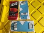 (3) Nos Gox Eks-s Shields Clear Blue Motorcycle Race Ama Ahrma. Fixed Price $50.00.