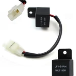 2-PIN Electronic Led Flasher Relay W/ Adapter Fix Hyper Turn Signal Bulbs. Fixed Price $9.79.