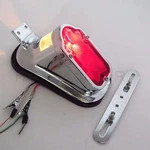 Metal Chrome Red Tombstone Brake Tail Light Signal For Harley Davidson Bike. Fixed Price $44.95.