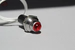Custom Dash Instrument Toggle Switch Interior Light Red Lens Chrome Bezel Nut. Fixed Price $13.30.