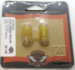 75198-01 Harley-davidson Yellow Wedge Gauge Light Bulbs (set Of 2) 12V/.12A. Fixed Price $12.83.