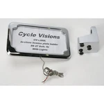 Cycle Visions Chrome Vertical In-close License Plate Holder CV-4600L. Fixed Price $221.88.
