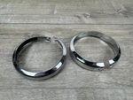 Harley Davidson Chrome Auxiliary Passing Lamp Light Bezel Rings Pair 68725-62A. Fixed Price $13.49.