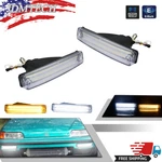 2PCS Clear Lens Drl Turn Signal W/ Amber Led Lights For 1990-1991 Honda Cr-x Crx. Fixed Price $49.99.
