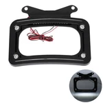Rear Curved License Plate Frame W/led Light Fit For Harley Touring Street Glide. Fixed Price $29.80.
