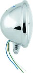 Bikers Choice 5-3/4 Inch Chrome Bottom Mount Headlight With Clear Lens And H4. Fixed Price $90.99.
