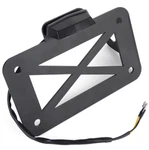 Motorcycle Black Metal Side Mount License Plate Number Tail Light Bracket Holder. Fixed Price $28.24.