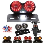 Motorcycle 40LED Brake Tail Light Turn Signal License Plate Black For Cafe Racer. Fixed Price $17.30.