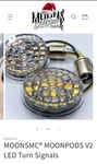 Harley Davidson Moonsmc Moonpods V2 Led Turn Signals. Fixed Price $82.00.