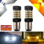 1157 Switchback Led Front Turn Signal Parking Drl Light Bulbs Dual White/amber. Fixed Price $13.99.
