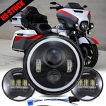 7" Led Headlight + 4.5" Fog Passing Lights Fit For Harley Electra Glide Bright. Fixed Price $59.97.