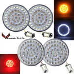Eagle Lights 2 Led Harley Turn Signals Front 1157 Rear Red 1156 Load Resistors. Fixed Price $169.99.