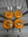 Harley Davidson Flat Amber Turn Signal Lenses. Fixed Price $50.00.