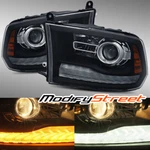 Modifystreet For 13-18 Ram Truck Factory Projector Headlights Replacement Black. Fixed Price $285.99.
