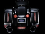 Harley Davidsons Lit Rear Saddlebag Accents Chrome + Led Spear Kuryakyn 6906. Fixed Price $99.99.