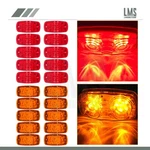 20PCS Amber+red 4" Clearance Trailer Rv Double Bullseye 12 Led Side Marker Light. Fixed Price $38.41.