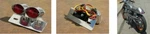 Dual Cateye Motorcycle Taillight Brake License Plate Bracket Emgo 62-21602. Fixed Price $17.50.