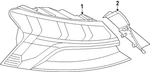 Genuine Audi Tail Lamp Assembly 85H-945-091-A. Fixed Price $656.62.