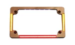Custom Dynamics TF04-C Chrome All-in-one Led Flat License Plate Frame Universal. Fixed Price $129.95.