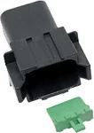 Namz Custom Cycle Products 8-WIRE Black Deutsch Rcptcl & Wdglck Hd# 72108-94BK. Fixed Price $25.41.