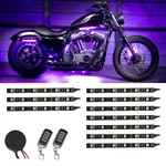 Ledglow 10PC Purple Motorcycle Neon Underglow Accent Flexible Lights Kit. Fixed Price $95.99.