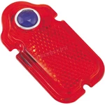 Bikers Choice Red Tail Lamp Lens W/blue Dot - 74220. Fixed Price $16.99.