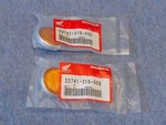 Nos Pair Of Reflector & Base For Honda CB350 CB450 33741-315-000 33743-341-670. Fixed Price $65.00.
