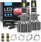 Infitary H7 Led Headlight Bulbs Canbus Error Free 120W 26000LM 6500K Csp. Fixed Price $80.52.