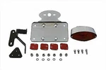 Chrome Cateye Tail Lamp Kit Horizontal Mount For Harley Davidson By V-twin. Fixed Price $51.48.