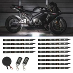 Ledglow 12PC White Motorcycle Neon Underglow Accent Flexible Lights Kit. Fixed Price $108.99.