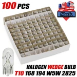 100 Pack 194 Halogen Signal Wedge Bulb T10 3W3 168 White Light Turn Lamp Marker. Fixed Price $10.99.